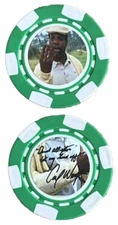 CARL WEATHERS HAPPY GILMORE “CHUBBS PETERSON” -  *Signed* POKER CHIP SOUVENIR