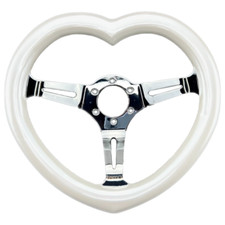 Pearl White 330mm Custom Wood Heart Shape Steering Wheel Concave Fit Nardi Nrg Pearl White 330mm Custom Wood Heart Shape Steering Wheel Concave Fit Nardi Nrg