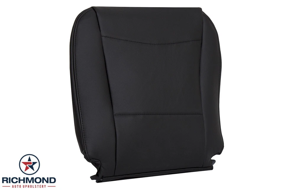 Cubierta de asiento de cuero genuino negra inferior del lado del conductor para BMW 335i 335xi 2008 2009 Foto 2 de 4