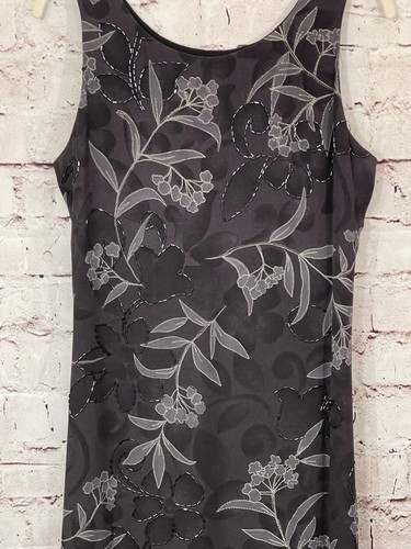 Womens Black Sleeveless Dress by Magaschoni Collection Size 6 - Picture 3 of 10