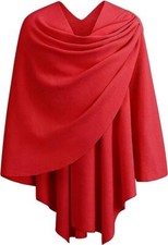 Damen Poncho Schal Cashmere Strick Cape Cardigan Frauen Kaschmir Warme Stola