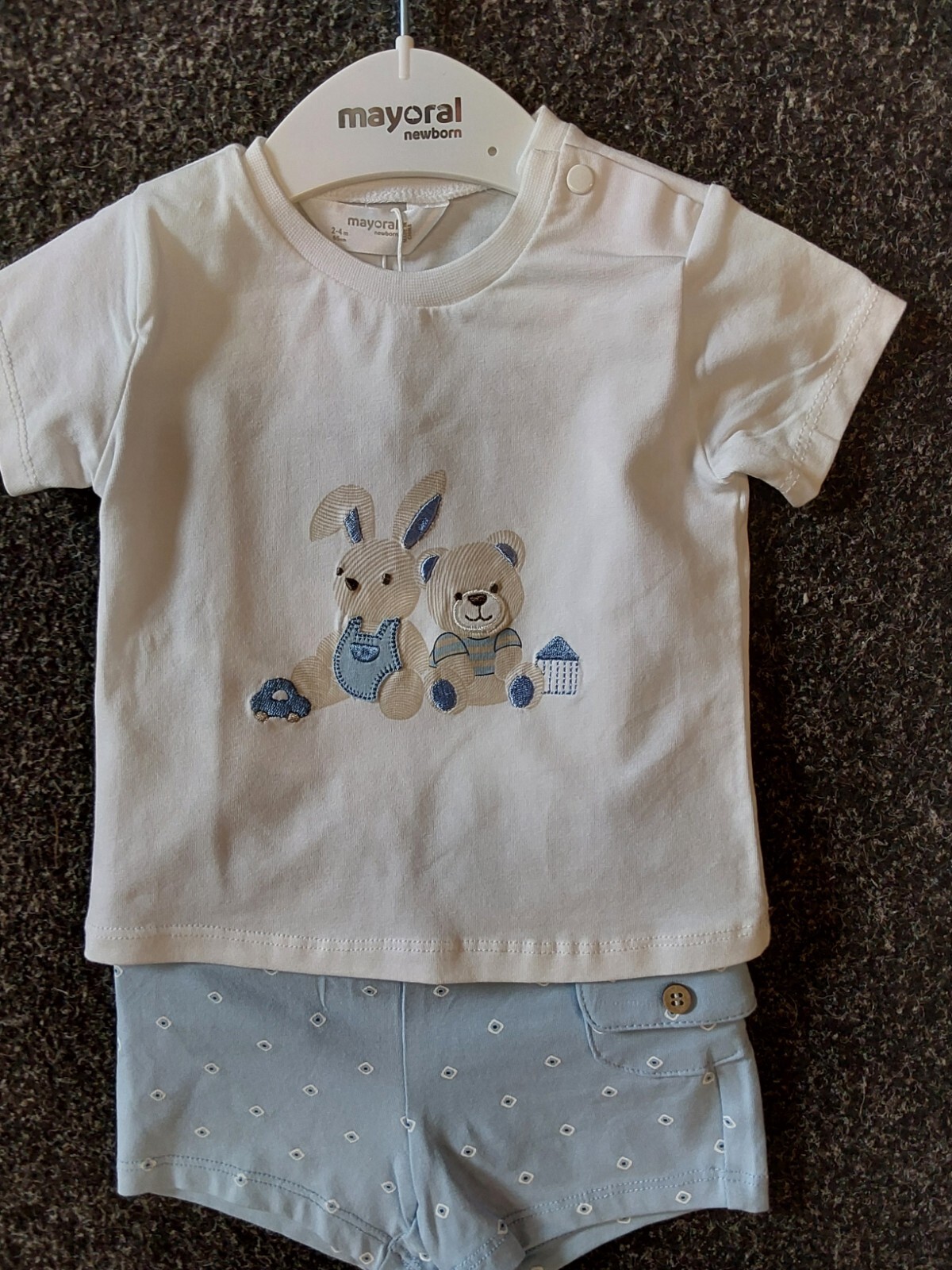 OFERTA NUEVO CONJUNTO DE PANTALONES CORTOS MAYOAL BEBÉ NIÑO ESTILO 1625 2-4 MESES 4-6 MESES 6-9 MESES 12 M