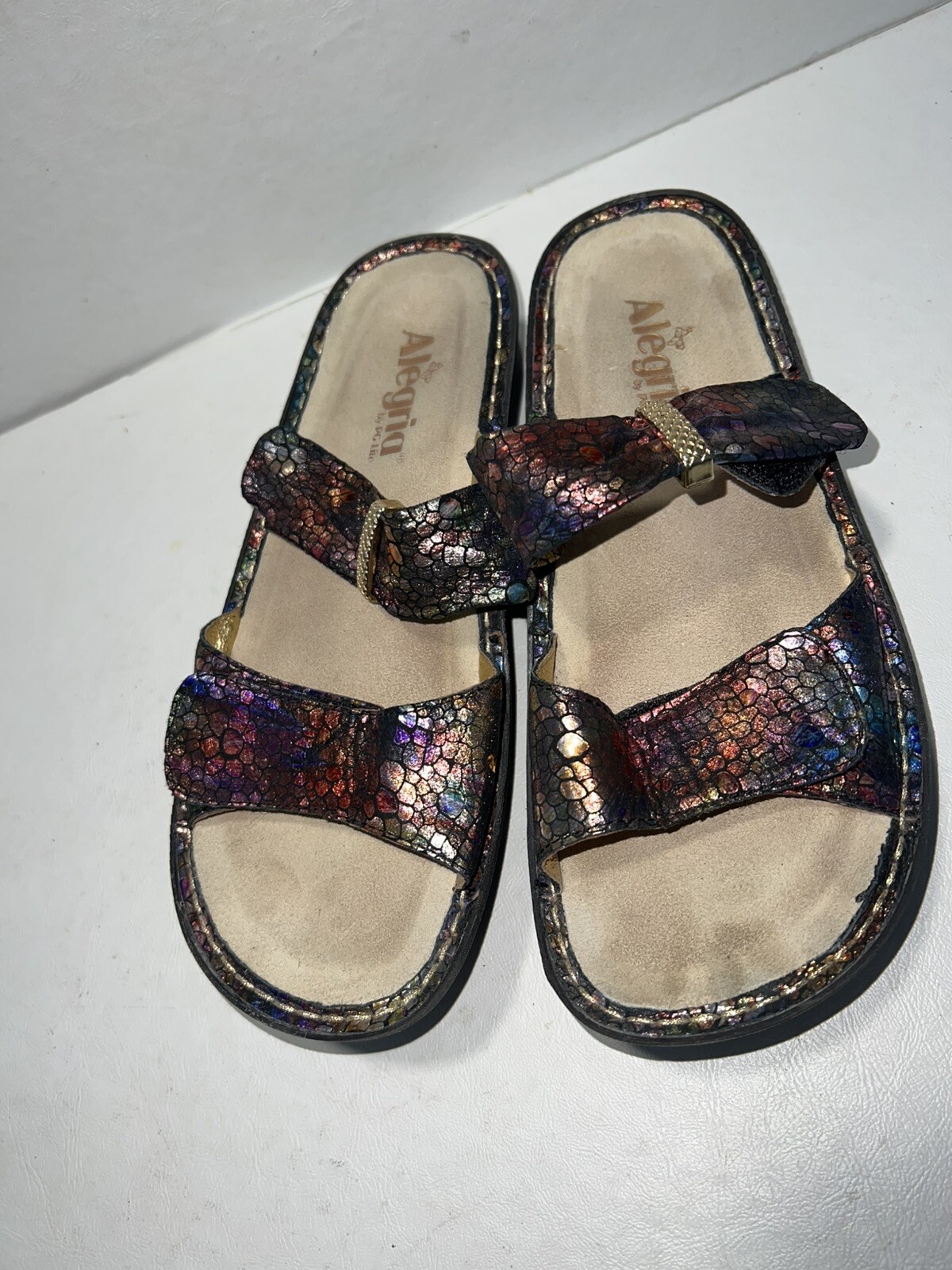 APL Sandali donna Alegria By PG Lite taglia 8M EUR 38 zeppa KAR 247 scarpe slide