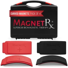 MagnetRX Biomagnetic Therapy Arc Magnet — Neodymium & Silicone (4 Curved Magnet)