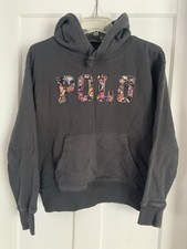Ralph Lauren Polo Hoodie, Embroidered, Fabric Lettering , Size Small, Womens