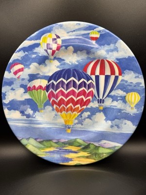 Sakura Evolution Melamine Hot Air Balloon 8.5 In. Plate Paul Brent