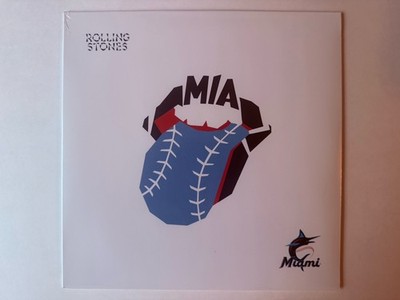 Rolling Stones Hackney Diamonds Vinyl Miami Marlins MLB Limited Edition White LP