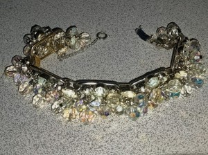Juliana D & E Aurora Borealis Crystal Cha Cha 5 Link Bracelet