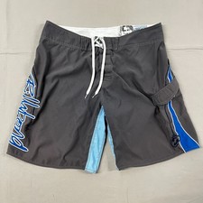 Vintage Billabong Graffiti Surf Swim Trunks Sz 38