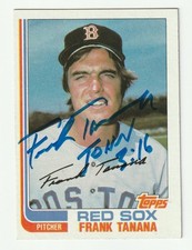 Frank Tanana Signed 1982 Topps Card #792 Auto Boston Red Sox Autograph COA