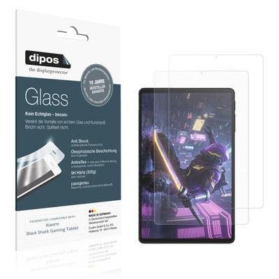 2x Schutzfolie für Xiaomi Black Shark Gaming Tablet matt - Anti-Shock 9H Folie