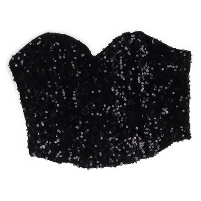 Vera & Lucy, Bustier, Größe: M, Schwarz, Polyester, Gepunktet, Damen #ID6
