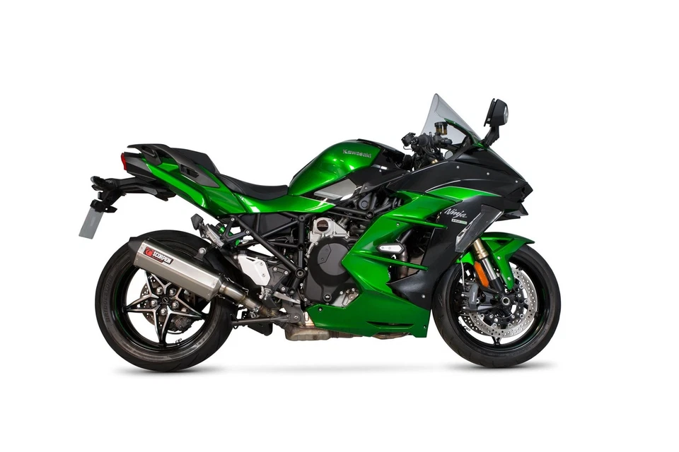 Scorpion Escape Serket Parallel Stainless Kawasaki Ninja H2-SX inc SE 2018 -20 Foto 4 de 4