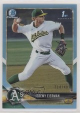 2018 Bowman Draft Chrome Sky Blue Refractor 214/402 Jeremy Eierman #BDC-179 s3g