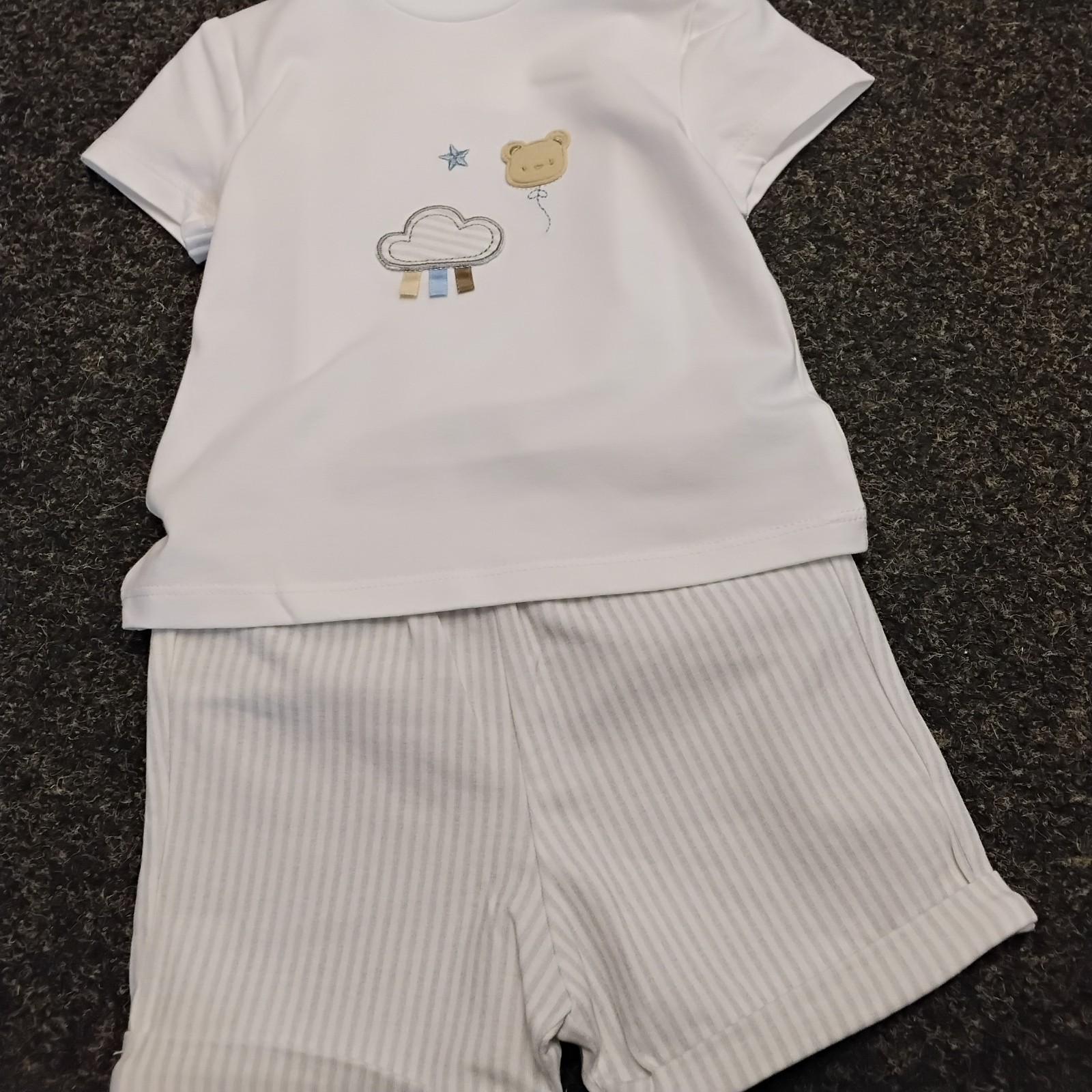 OFERTA NUEVO CONJUNTO PANTALÓN CORTO MAYORL BEBÉ NIÑO ESTILO 1609 TALLAS 4-6 MESES 6-9 MESES