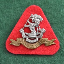 The Duke Of Wellington's Regiment  (West Riding) Officer's Cap badge