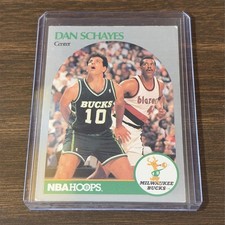 1990-91 NBA Hoops - Danny Schayes #418 Milwaukee Bucks