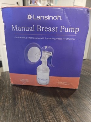Lansinoh Manual Breast Pump 50520 brand New 2 Phase Technology 