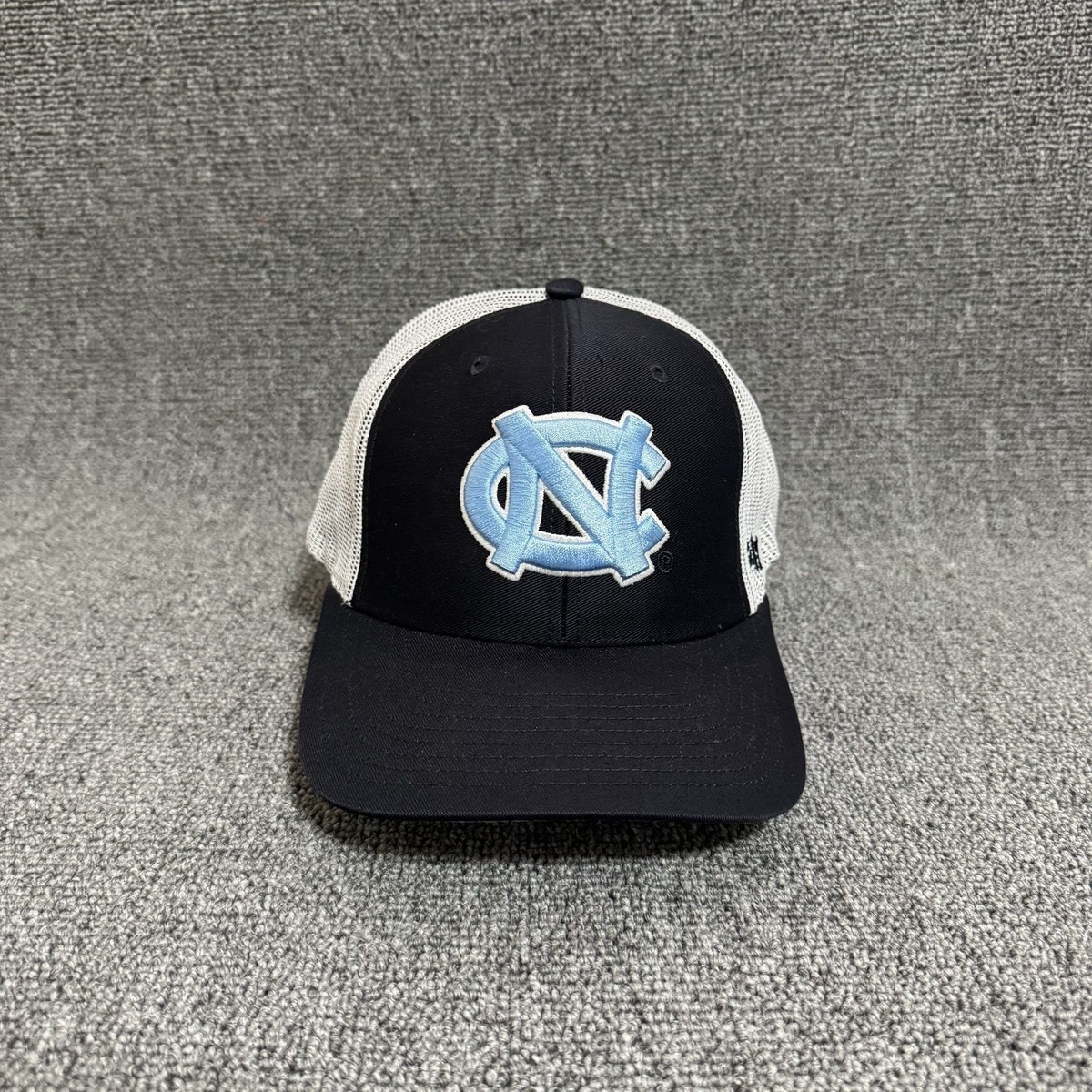 '47 Brand UNC Tar Heels Trucker Snapback Navy White Curved Brim Hat