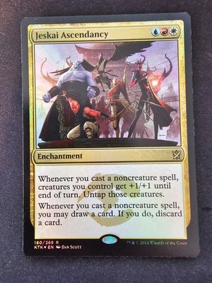 Jeskai Ascendancy (Foil) 180/269 - Khans of Tarkir - Magic: The Gathering - (LP)