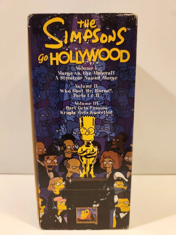 Vintage The Simpsons VHS Tapes Go Hollywood VHS Box Set 1999 - Image 4 of 4