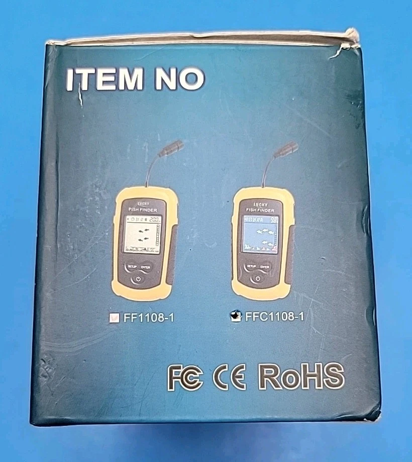 Lucky Portable Fish Depth Finder Water Handheld Fish Finder Sonar - Castable - Image 2 of 4