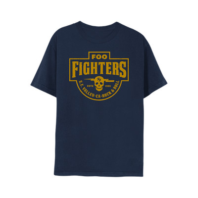Foo Fighters Rock & Roll Navy T-Shirt Unisex Fan Gift S-5XL