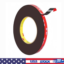 15ft 1/4" Heavy Duty Double Sided 3M VHB Mounting Tape Waterproof Acrylic Auto