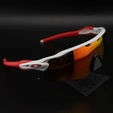 NEW Oakley Radar EV Path Polarized P Sunglasses White /Red / 1RRW