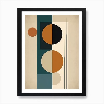 Bohemian Rhapsody; Mid Century Sona Framed Wall Art Poster Canvas Print Picture