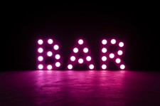 Eliminator Decor BAR mini 24" Tall White RGBW LED Letters w/ Wireless Remote ADJ
