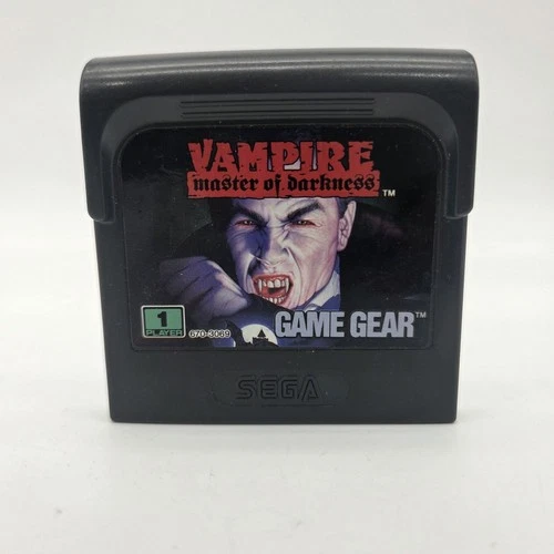 Vampire: Master of Darkness (Sega Game Gear, 1993) Authentic, Tested