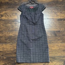 Merona Women's Sleeveless Dress - Black Plaid, 38" Length - Size 6