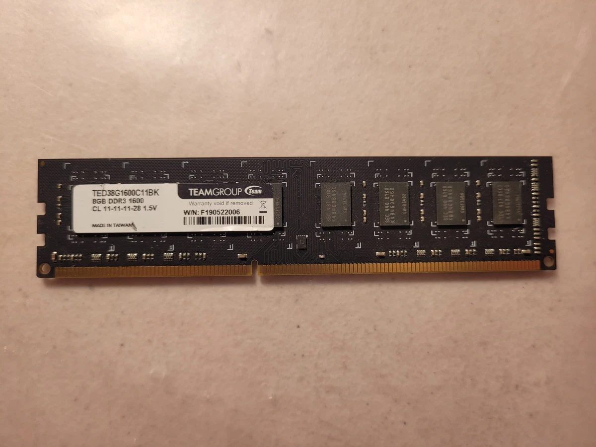 Preços baixos em Team Group DDR3 SDRAM 8 Gb de capacidade Total de