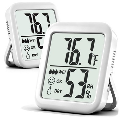 Antonki 2 Pack Room Thermometer for Home, Hygrometer Indoor Humidity Meter Ga...