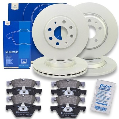 ATE Bremsscheiben + Bremsbeläge Vorne Hinten passend für Subaru Forester 2.0 XV