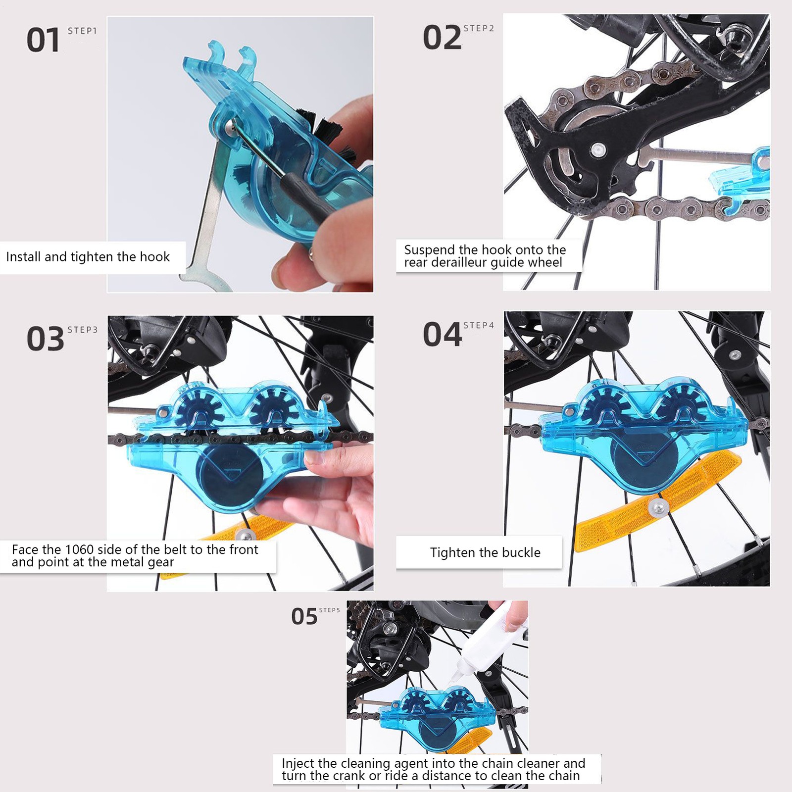 Bicycle Chain Cleaner Bike Chain Cleaning Tool Cycling Chain Brushes