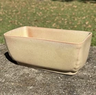 Frankoma Pottery Desert Gold Glaze Rectangular 8" Planter #14 MCM Vintage EUC