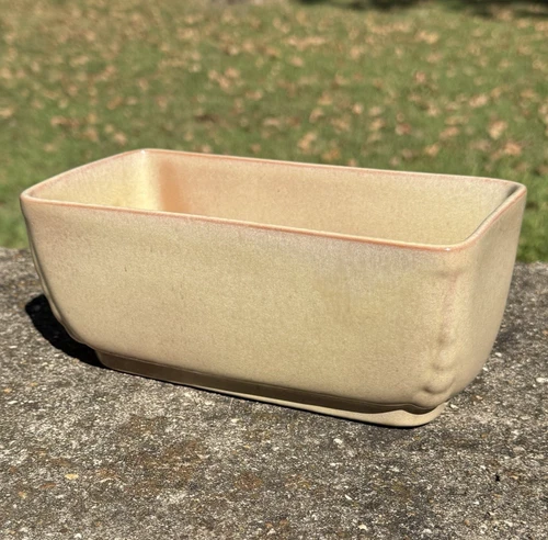 Frankoma Pottery Desert Gold Glaze Rectangular 8" Planter #14 MCM Vintage EUC