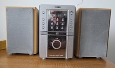 ​Sanyo Micro Hi-Fi Component System with Wood-Grain Speakers