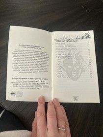 Sega CD Manual Only Revengers Of Vengeance 