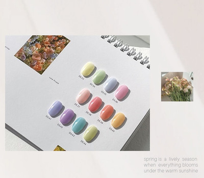 DVOK Four Seasons Spring Syrup Gel Polish Pastel Glass Nail Gel K-Beauty
