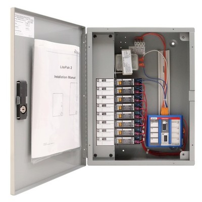UNIVERSAL-DOUGLAS DLP2C-8R-SM-EXP LITE-PAK2 EXP LIGHTING CONTROL PANEL, 8-RELAY