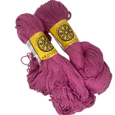 Classic Elite Yarns Provence Egyptian Cotton Pink 26671 2 Skeins 205 Yards Each