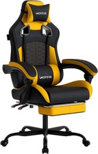 Gaming Chair W/ Massage,Ergonomic PC Gaming Chair W/ Footrest Comfortable