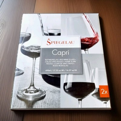 2 x Spiegelau Capri Rotwein   Gläser, neu im Karton, hochwertige deutsche Gläser.