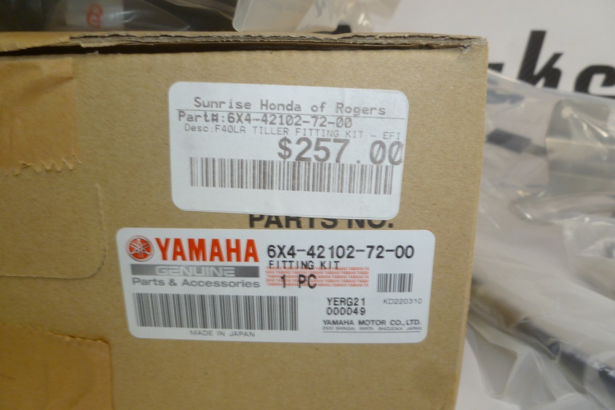 Yamaha OEM 4 Stoke Tiller Handle Fitting Kit 6X4-42102-72-0-0 4T