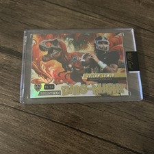 Julian Lewis /12 2024 Wild Card Dino Might 1st RC Rookie Colorado QB SSP T-Rex. rookie card picture