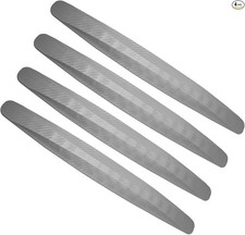 4 Pack Grey Bumper Guard Strip - Anti-Collision Patch Car Bumper 4 Pack Grey