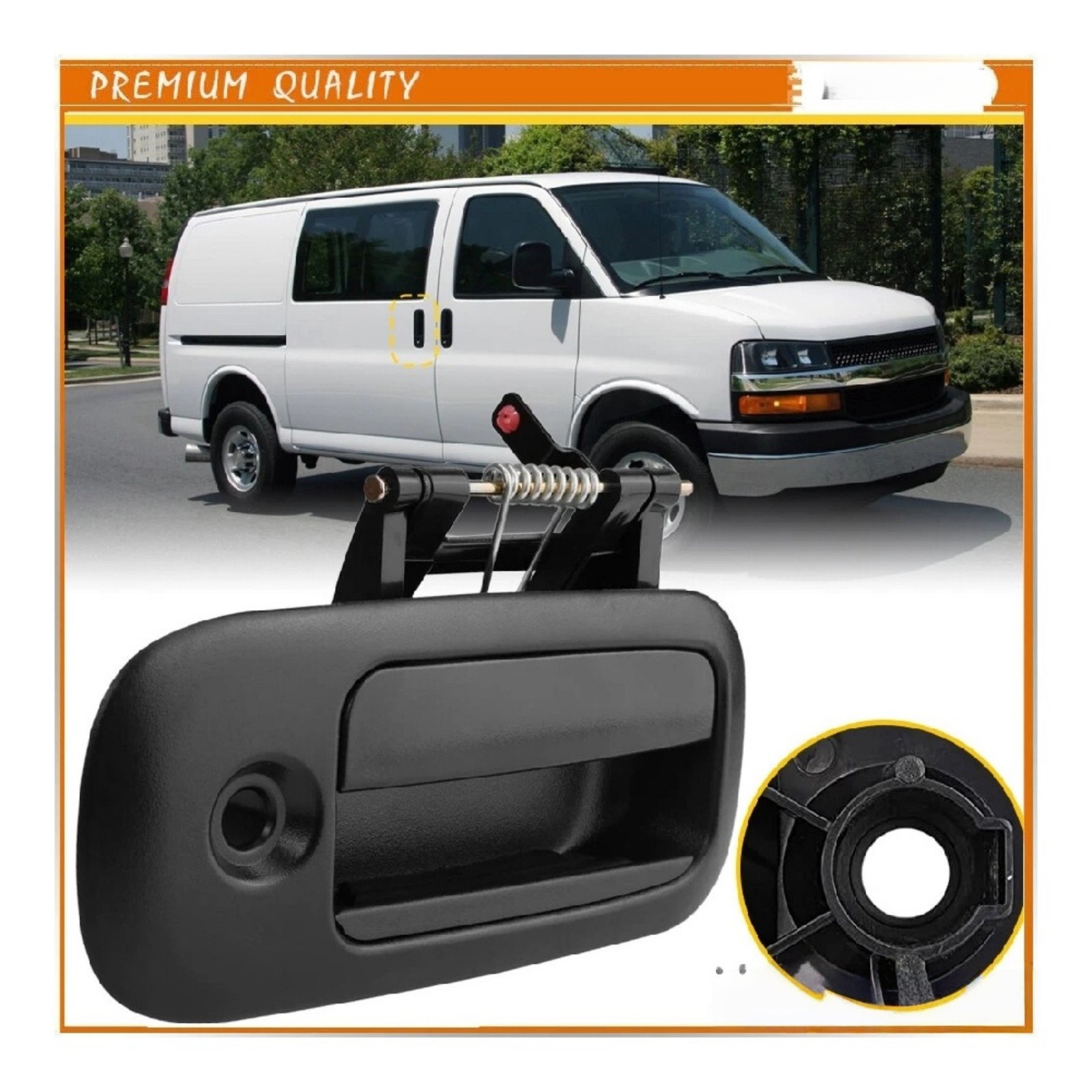 Rear Passenger Side Right Outside Door Handle for Express Van Models 1996-2009 thumbnail 7